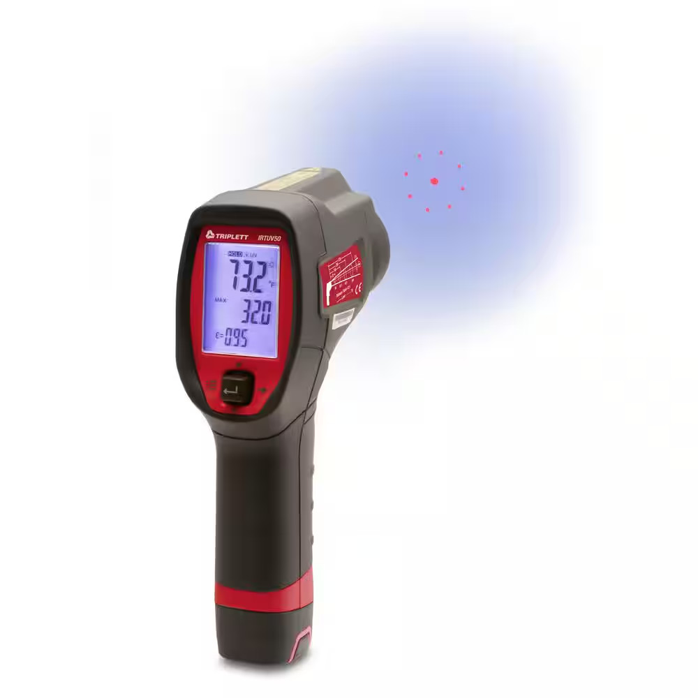 IR Thermometer with UV Leak Detection