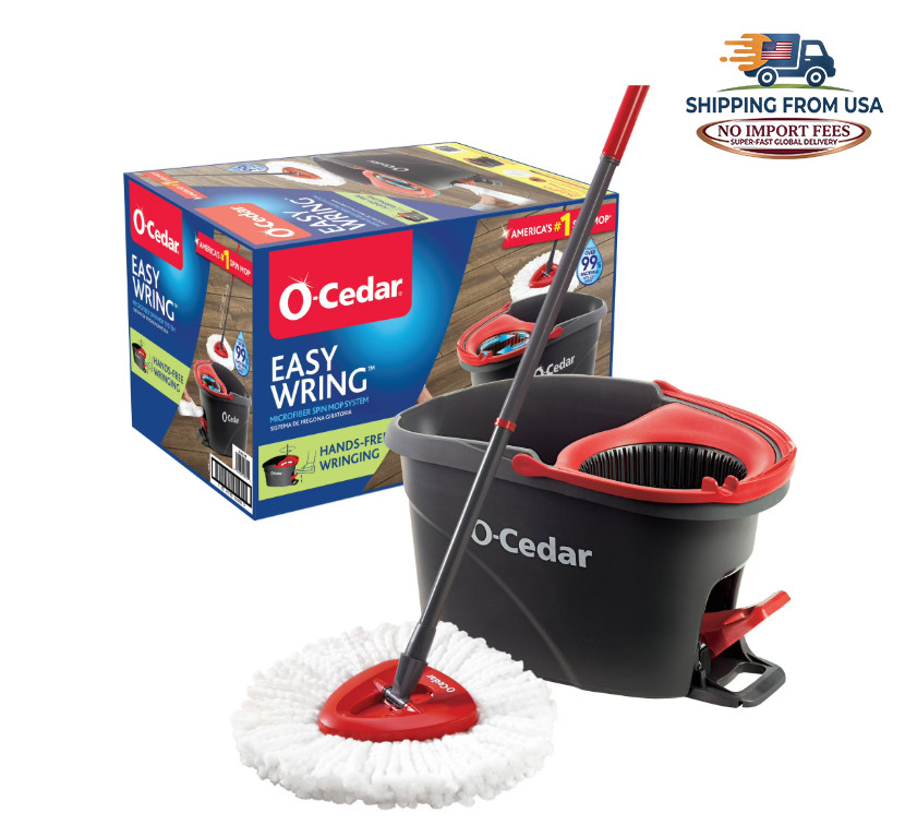 O-Cedar Easywring Floor Cleaning System with Bucket and Microfiber Spin Mop
