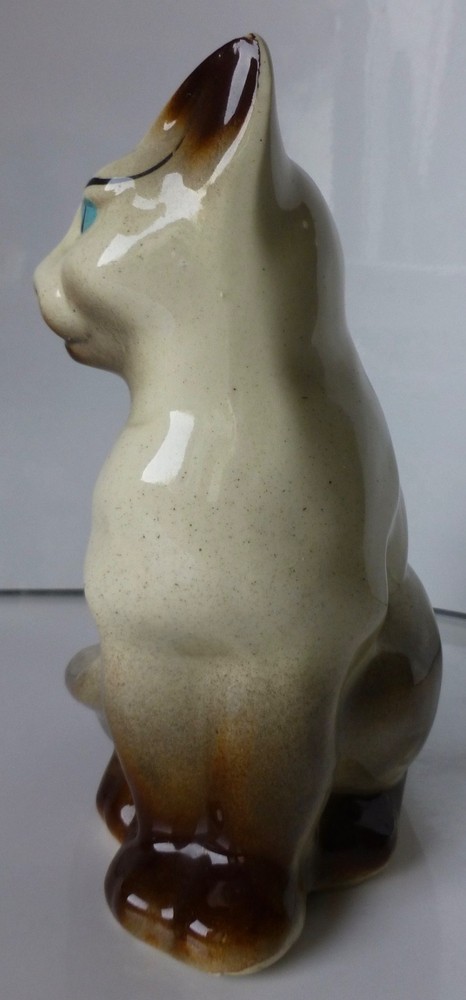 Vintage Siamese Cat Planter Pincushion