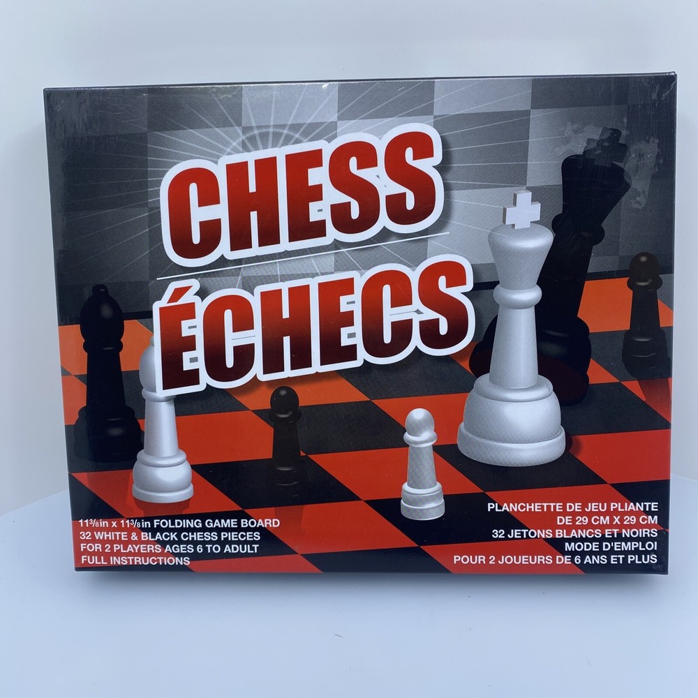 Traveling Chess Set Folding Board Sealed