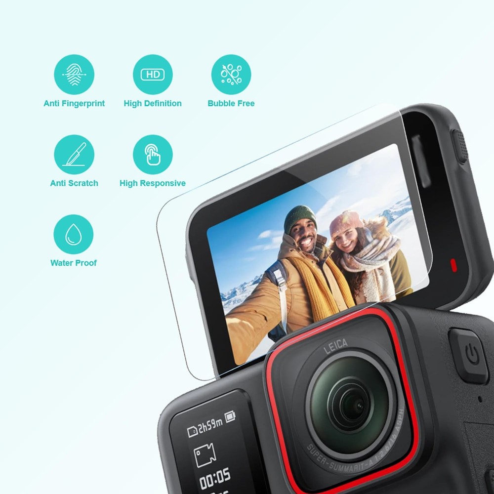 iDaPro [2+2+2Pack] Screen Protector for Insta360 Ace Pro 2, 3+3