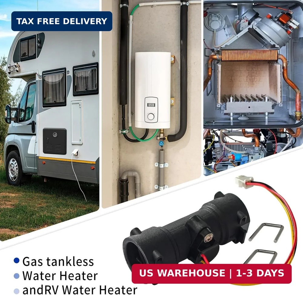 Water Heater Water Flow Sensor for CAMPLUX Ranein Recpro Girard FOGATTI Furrion