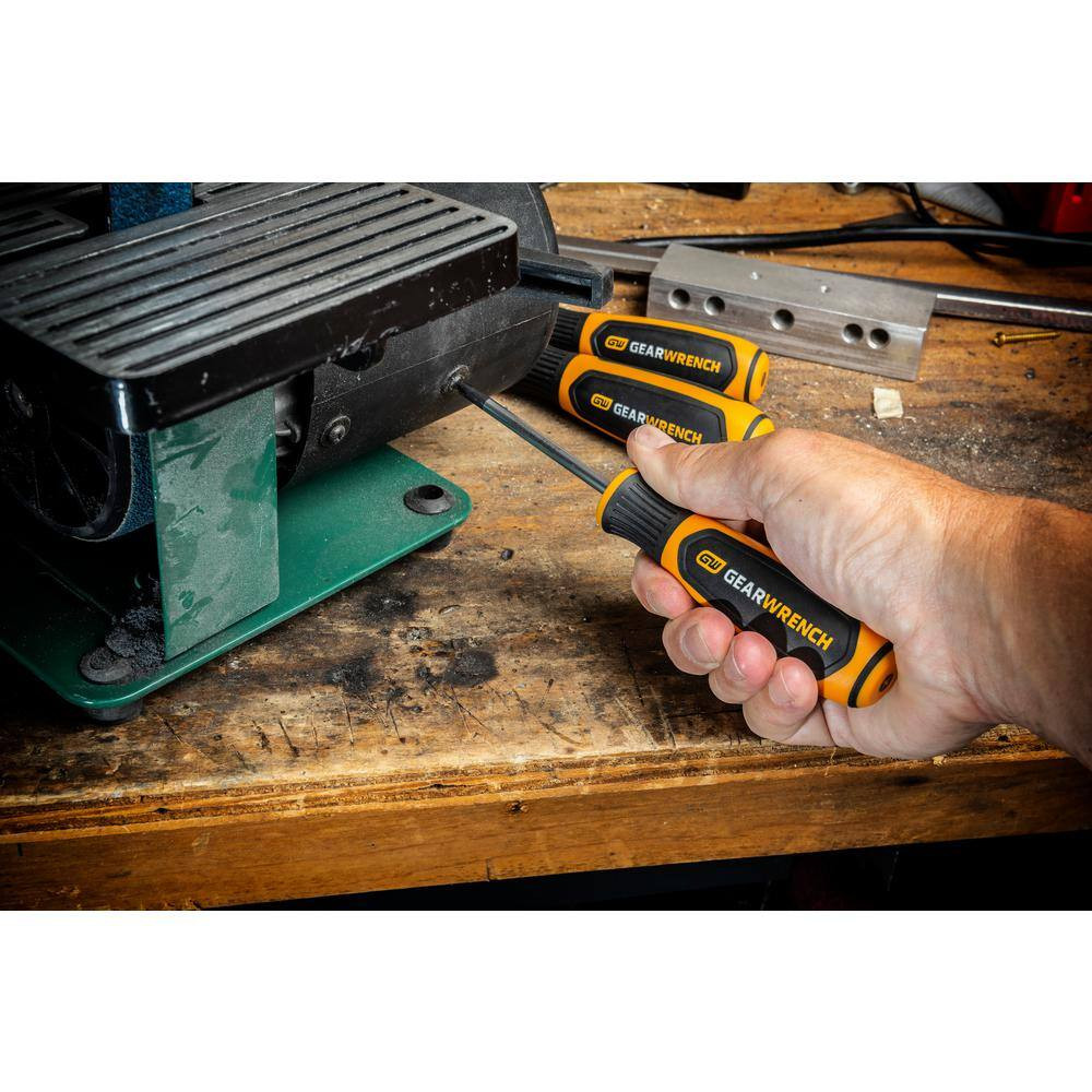 4 Pc. Phillips/Slotted Dual Material Screwdriver Set