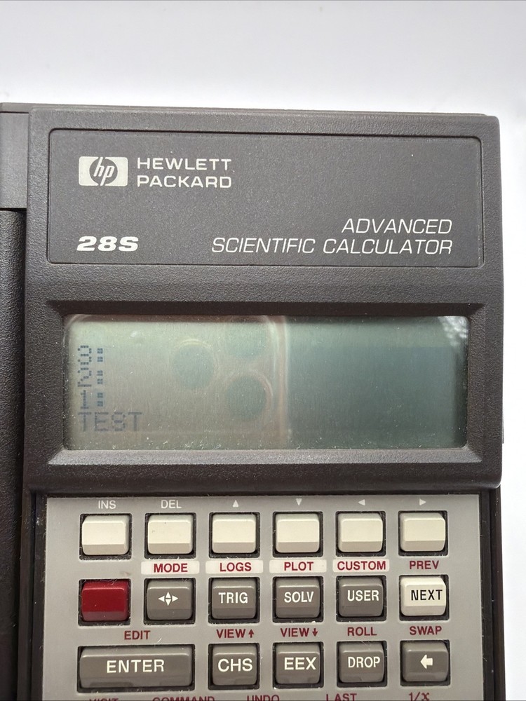 HP-28S Hewlett-Packard Advanced Scientific Calculator Tested Works