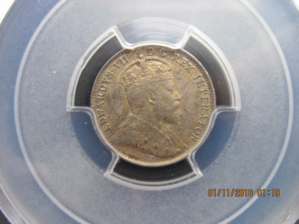 Canada, 1902H Ten Cent Silver PCGS AU-58