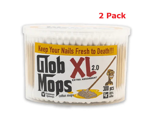 Glob Mops XL 2.0 2-Pack Bundle | Extra Absorbent Cotton Swabs | 600 count
