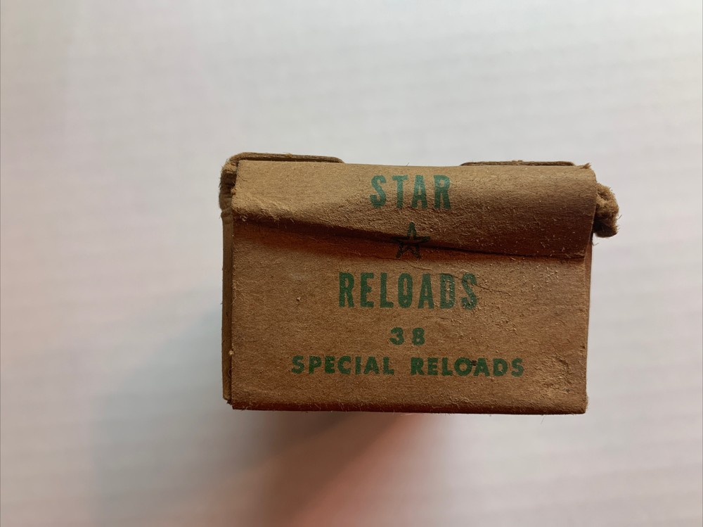 star reloads box 38 special empty 1960s