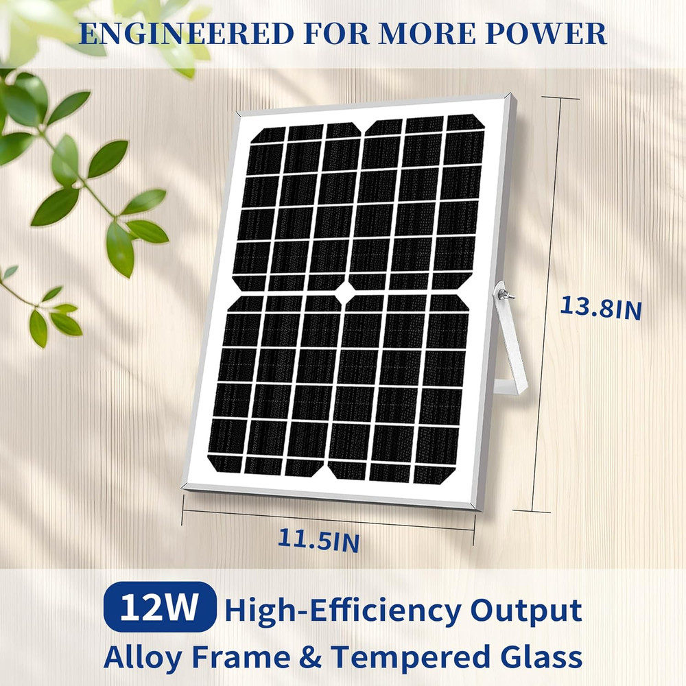 Automatic Chicken Coop Door with Solar Panel & Light - Solar Powered, Timer & Re
