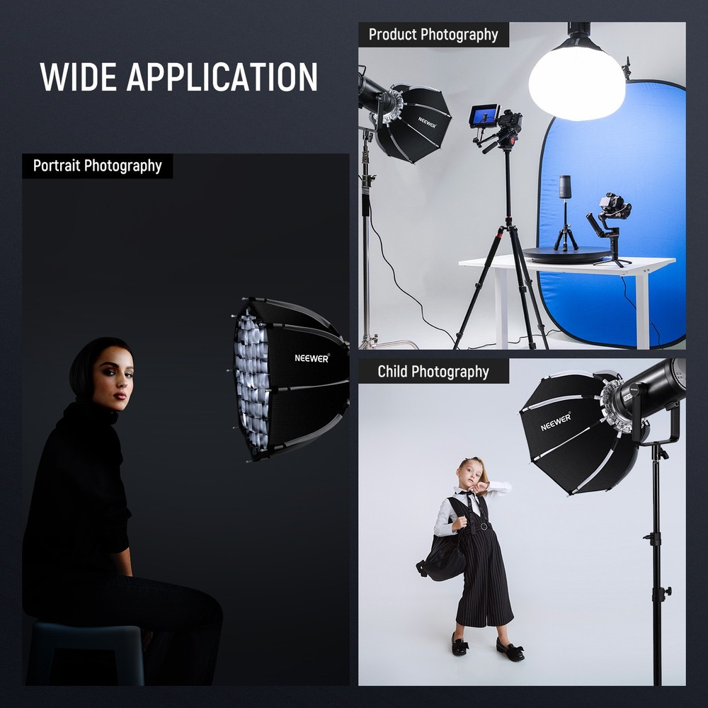 NEEWER NS21PD 18" Octa Softbox - Bowens Mount w/ Grid & Diffuser