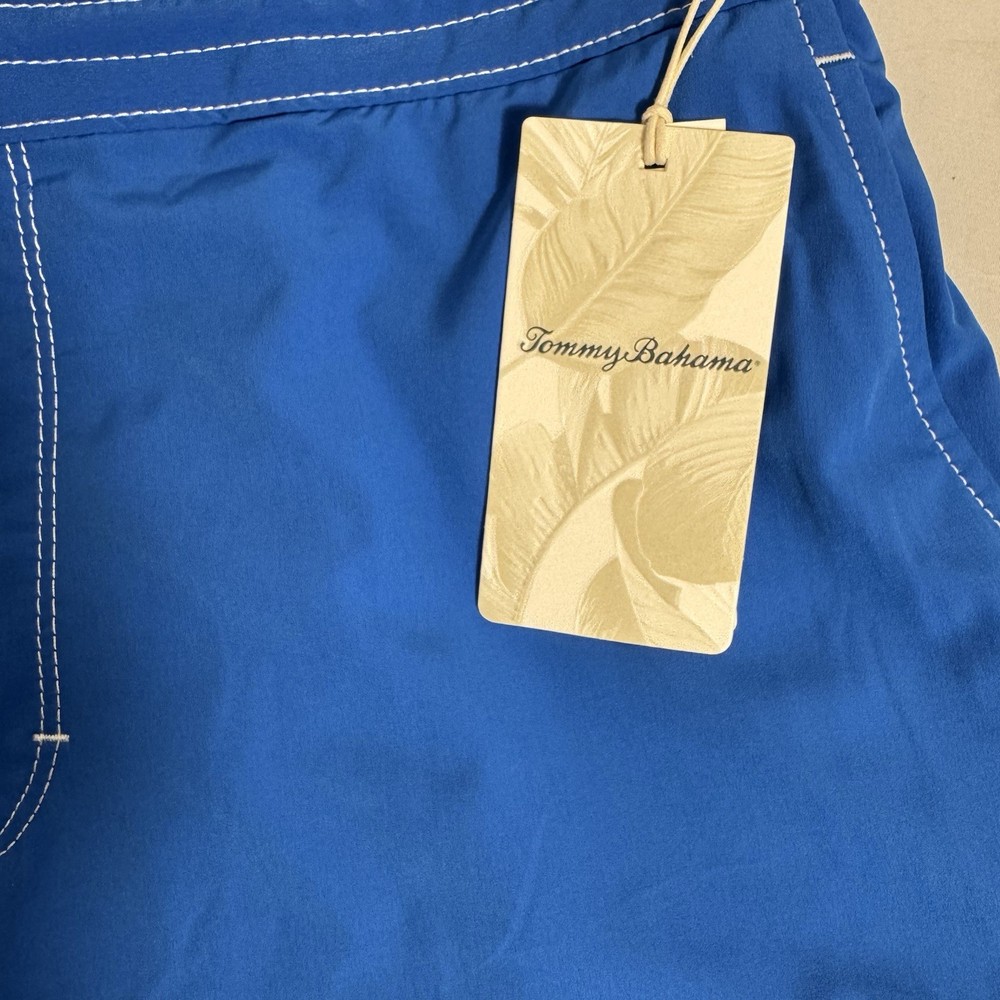 Tommy Bahama Men's Medium Large & XL Swim Trunks Solid Blue