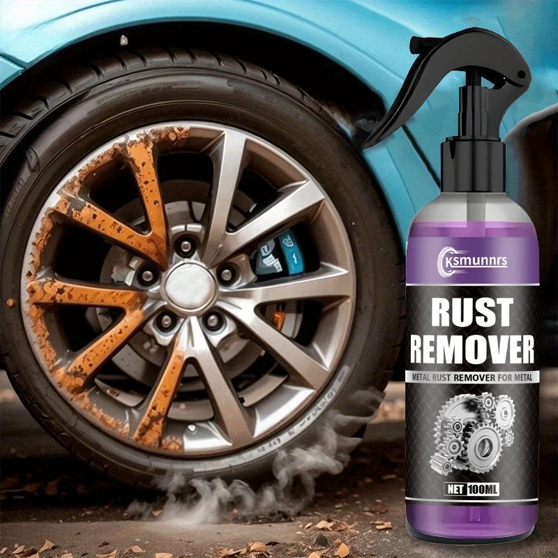 Car Rust Removal Spray Multipurpose Remover Rust Inhibitor Derusting Spray 100ML