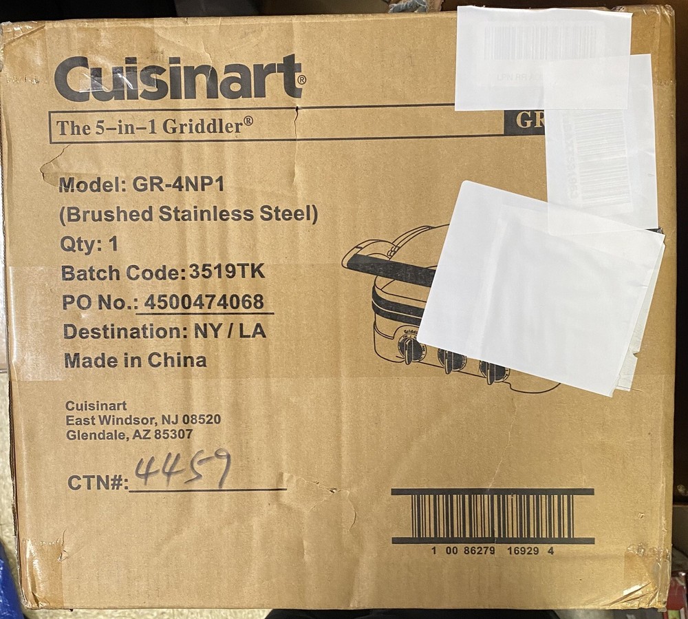 Cuisinart GR-4Np1 5-in-1 Grill Griddler New