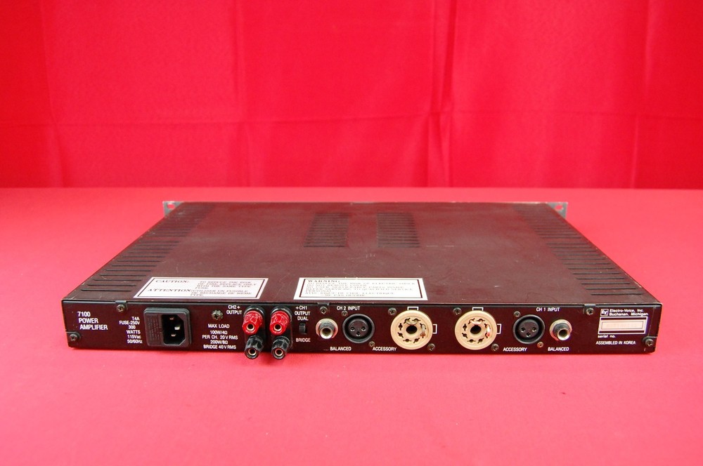 ELECTRO VOICE EV7100 STEREO POWER AMPLIFIER