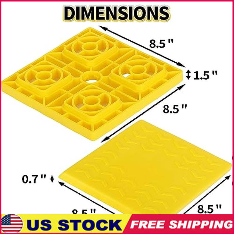 12 Pack RV Leveling Blocks Stackable Interlocking Pads Travel Trailers W/ Bag US
