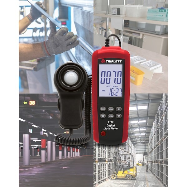 Triplett Lt65 Lightmeter, +/-3%Light Acc", Fullsize,
