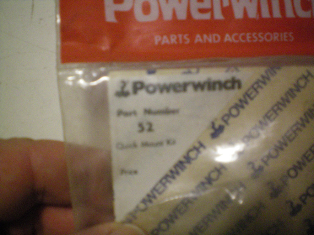POWERWINCH #52 QUICK MOUNT KIT, FREE FREIGHT