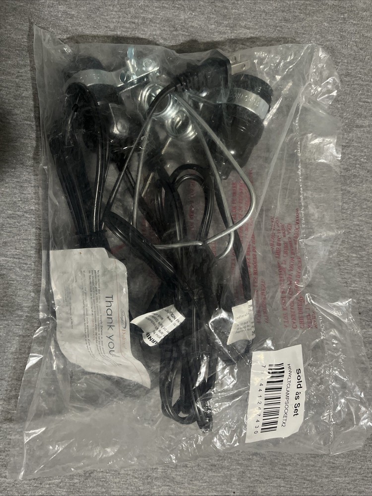 Simple Deluxe 2-Pack Brooder Clamp Light Socket 150W E26 6ft Cord NO REFLECTOR