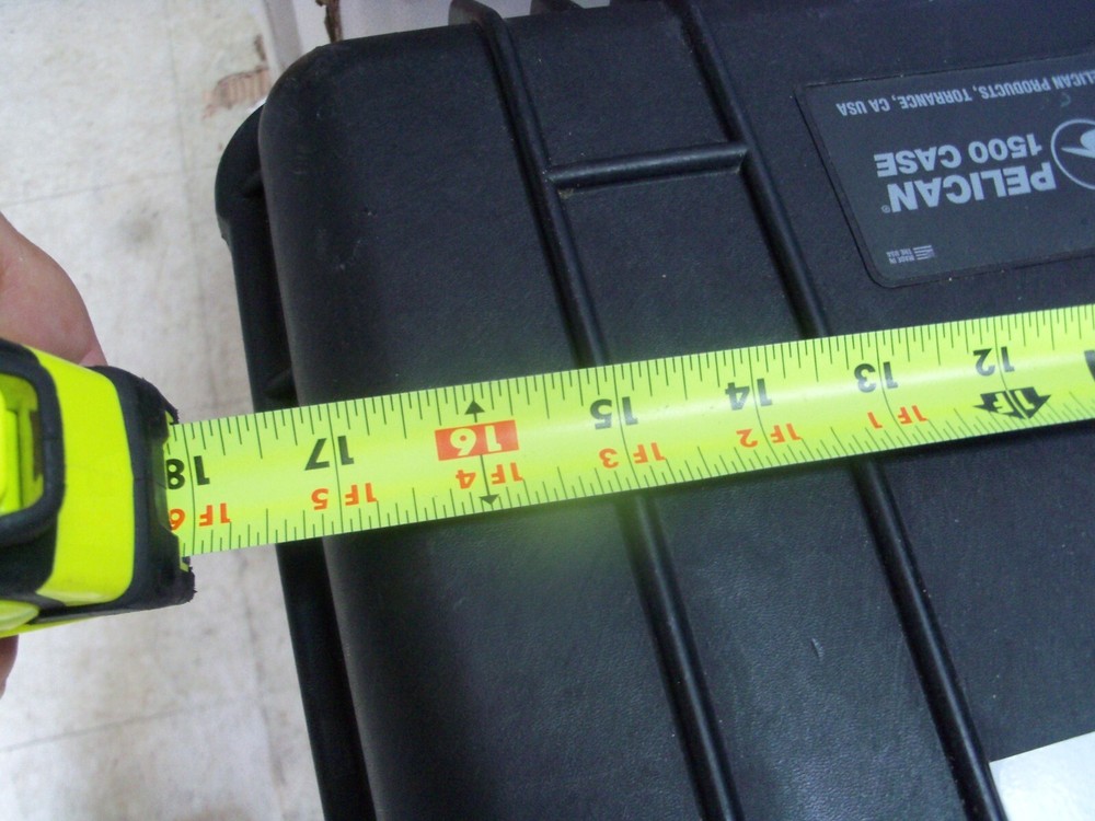 PELICAN CASE (NO FOAM, EMPTY, 1500 MODEL)