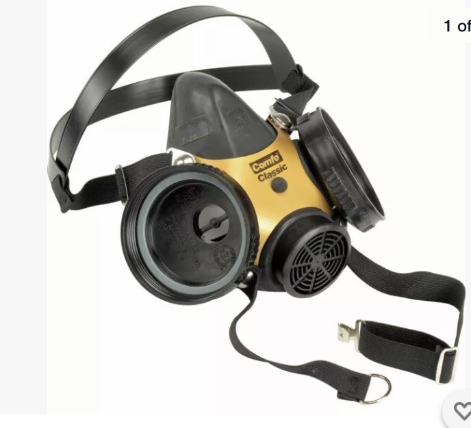 msa comfo respirator Half Mask Black