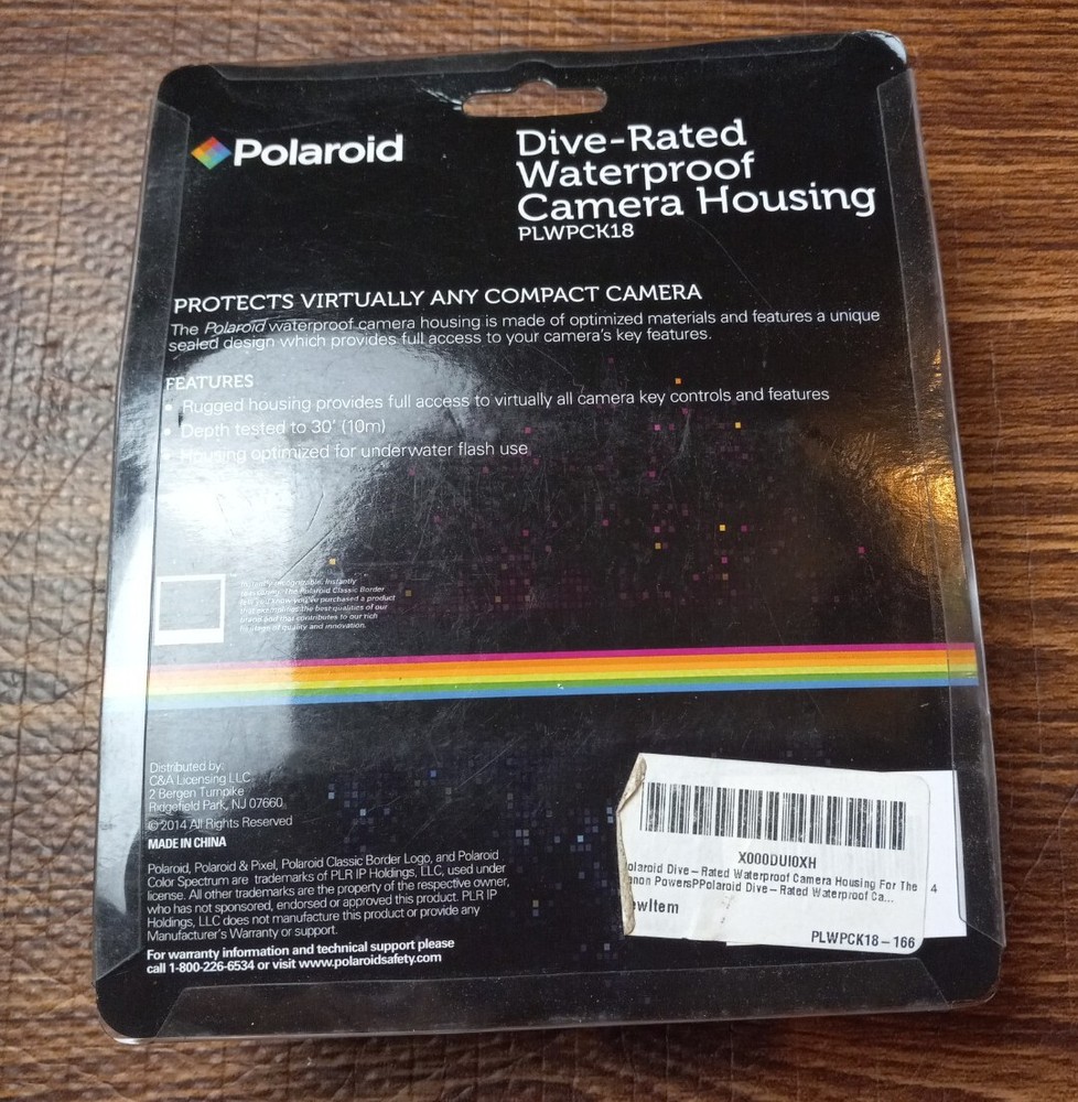 Polaroid Dive-Rated Waterproof Camera Housing PLWPCK18