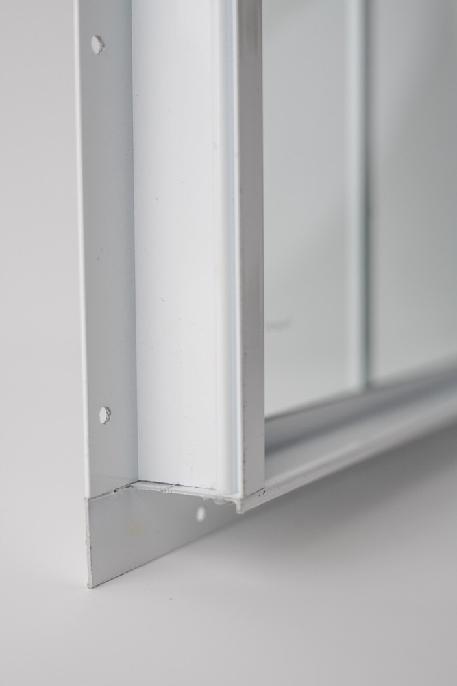 Shed window transom 10 x 23 , white/ brown/black