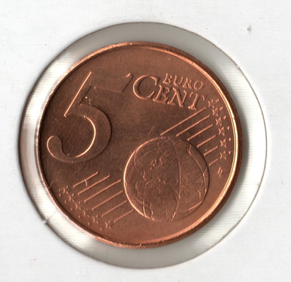 Coin Luxembourg 5 Cents 2002 KM77