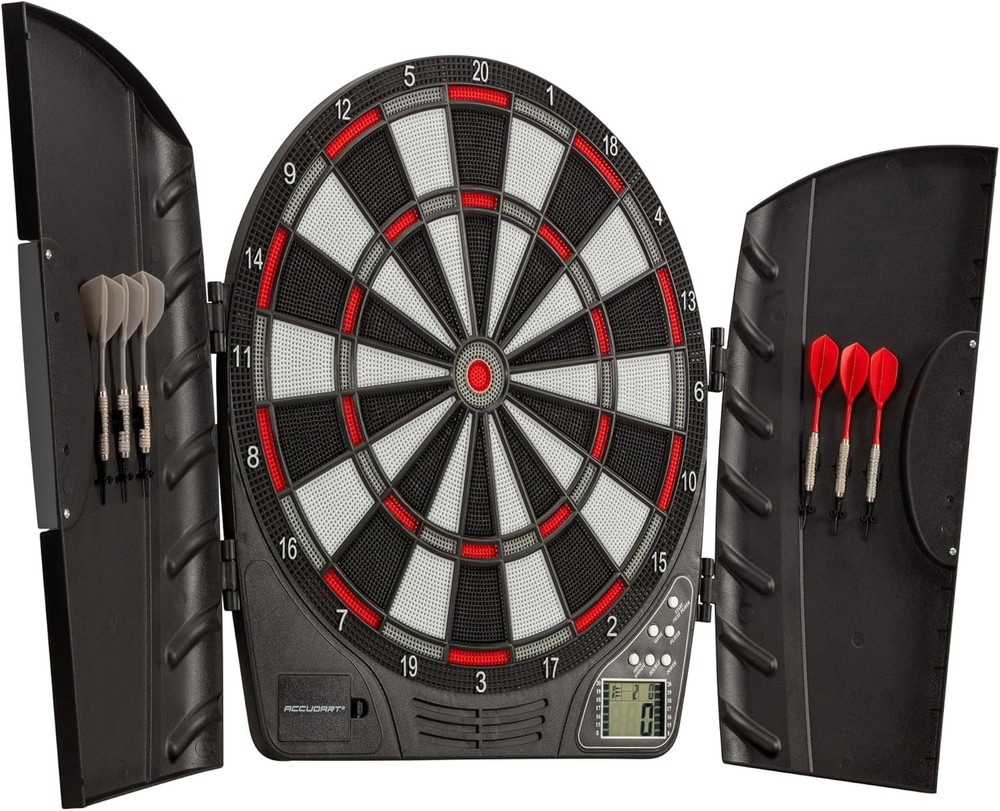 Accudart Spark Electronic Dartboard – 30 Games, 174 Variations, Computer Chall