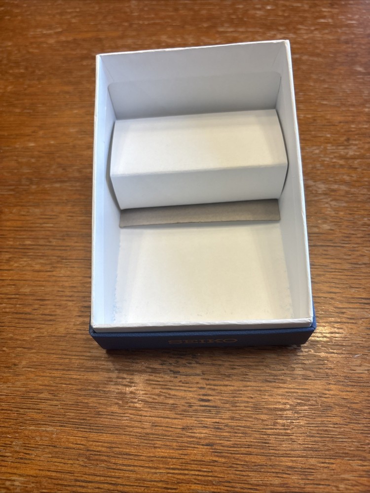 SEIKO Empty Watch Box Blue Presentation Watch Case Pillow