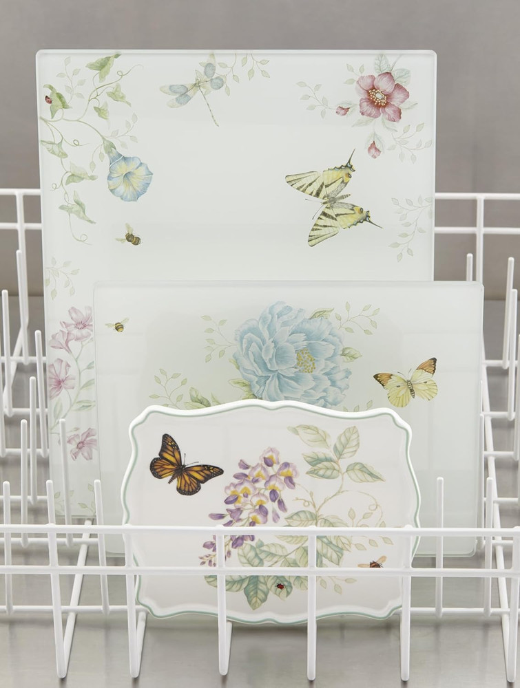 Butterfly Meadow Prep Board, Glass, Small
