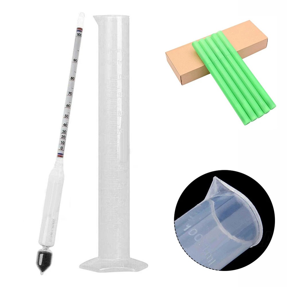 Alcoholmeter Hydrometer Tester Wine Alcohol Meter Concentration Vodka Whiskey