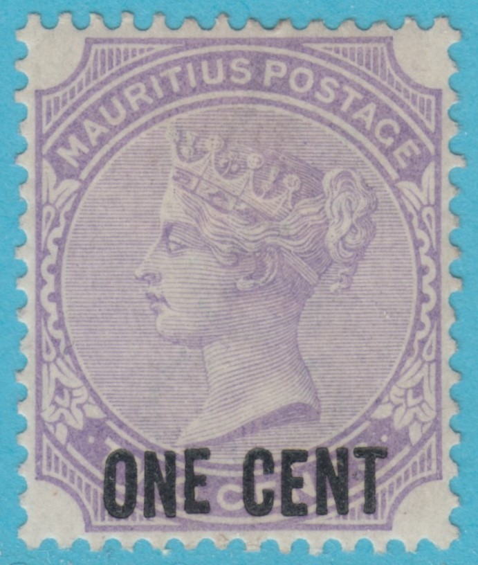 MAURITIUS 89  MINT HINGED OG * NO FAULTS EXTRA FINE! - RAISED "E" VARIETY! - MGD