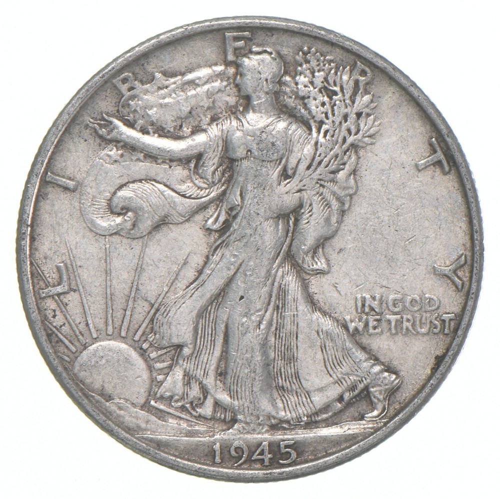 1945-S XF Walking Liberty Half Dollar