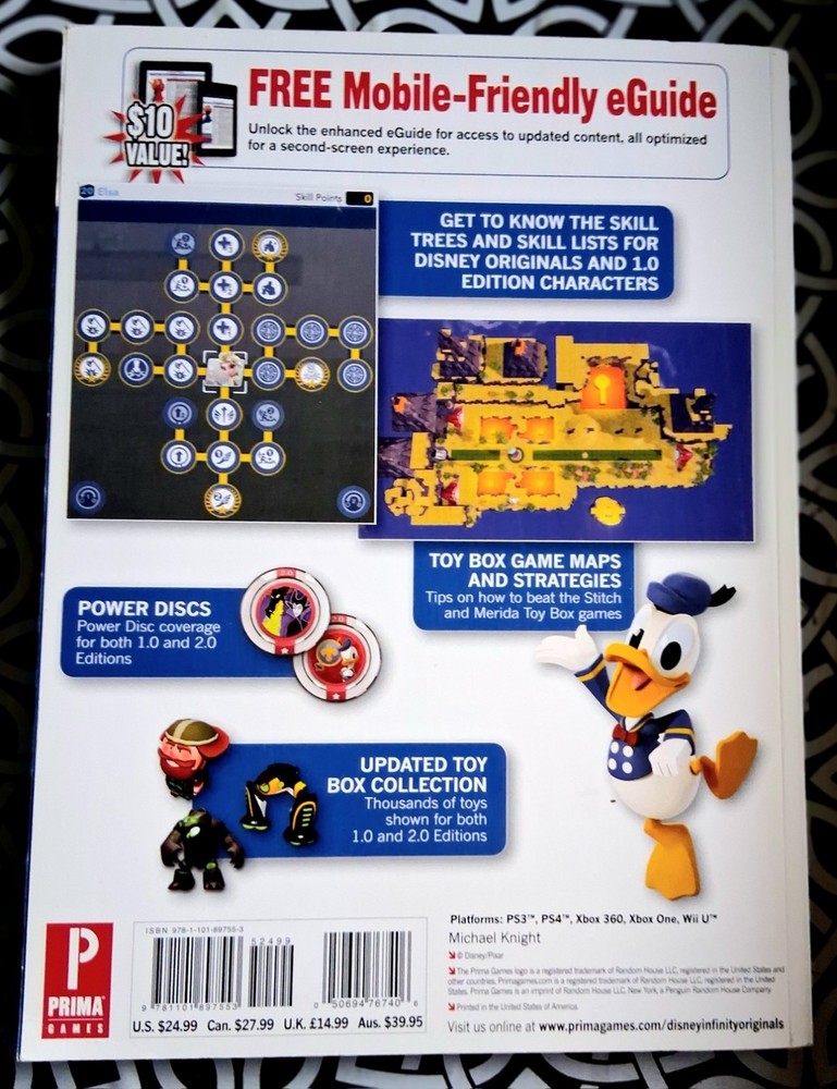 Disney Infinity Strategy Guide 1.0 - Original & White Pages! Nice.