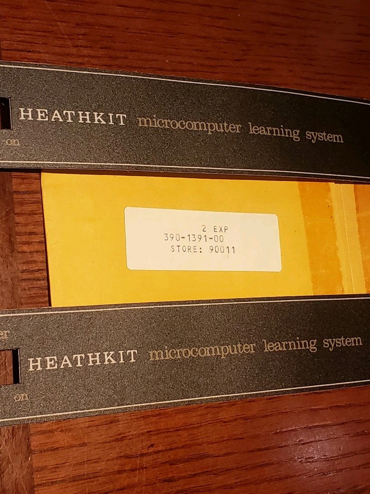 One New ET-3400 "Heathkit Label" #390-1391 for Microcomputer Learning System