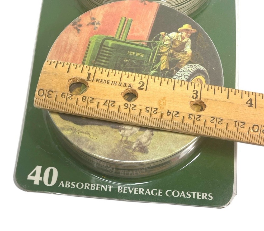 John Deere 40 Absorbent Fiberboard Coasters