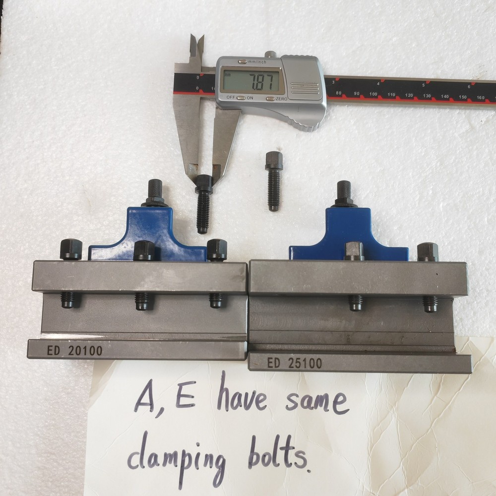 10 PCS Square Head Tool Clamping bolts for Multifix type A or E tool holder