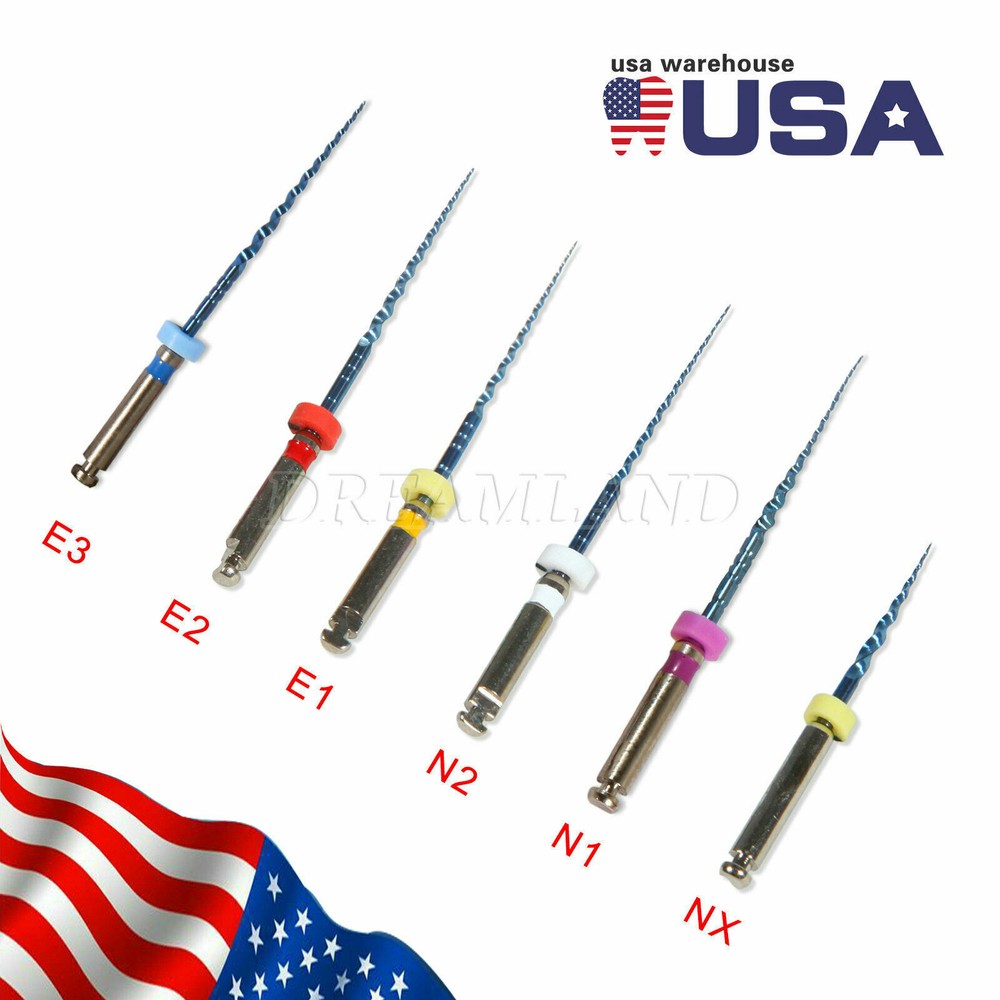 30Pcs Dent Universal Endo Niti Rotary Engine Files Taper Assorted 25MM 5 Boxes