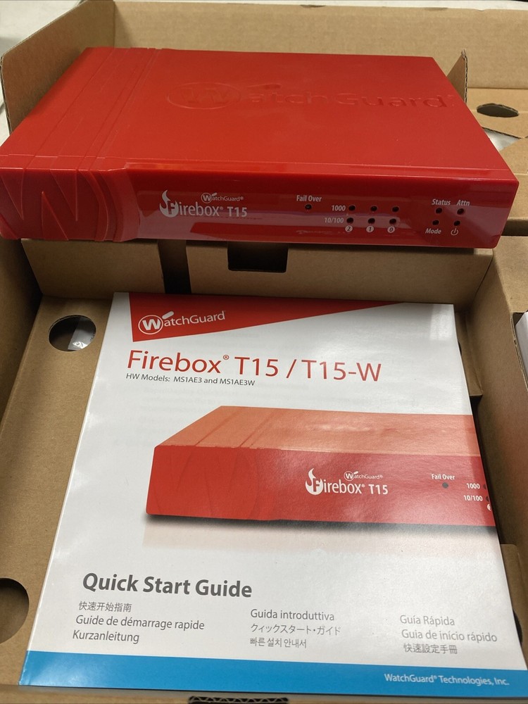 WatchGuard Firebox T15 MS1AE3 Firewall Router