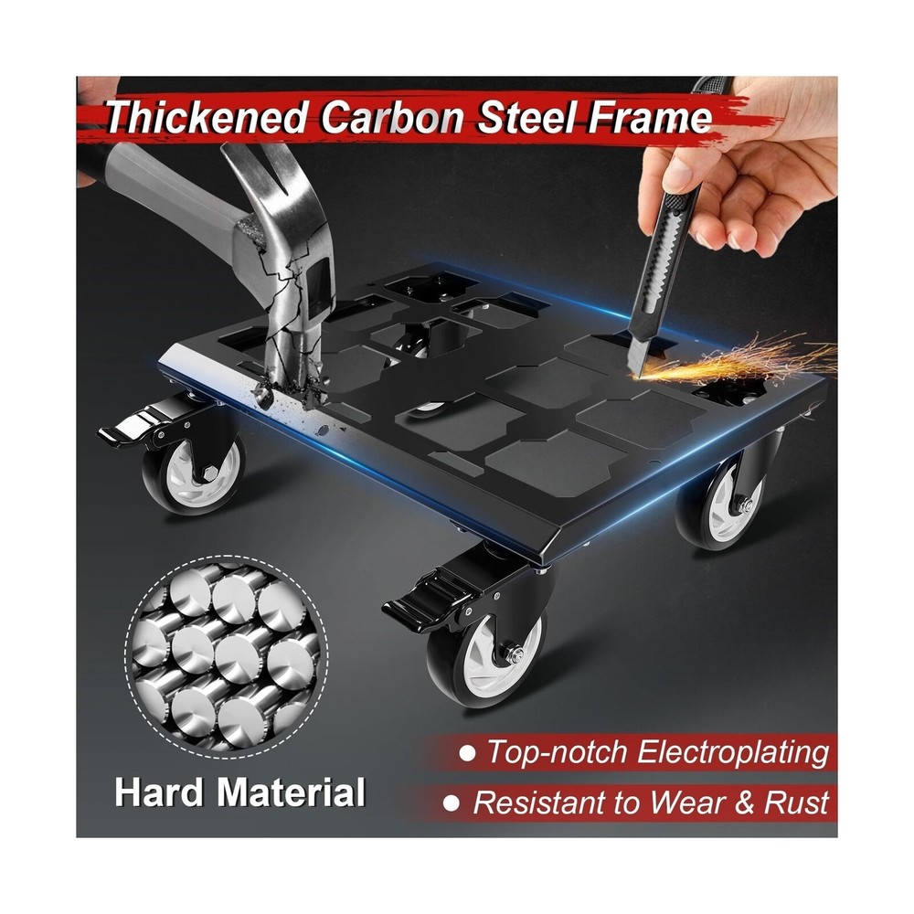Heavy Duty Tool Box Dolly Compatible with Mil.Waukee Packout Toolboxes, Thick...