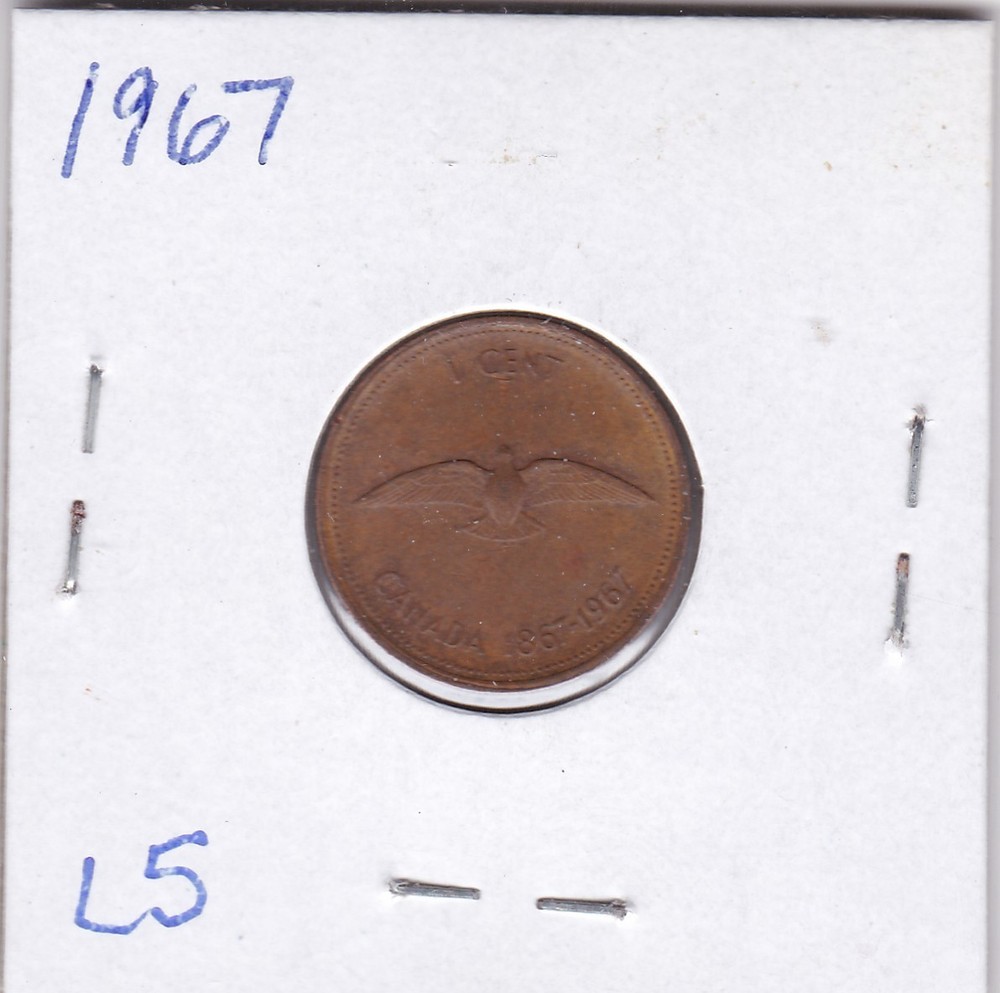 1967 Canada Cent L5