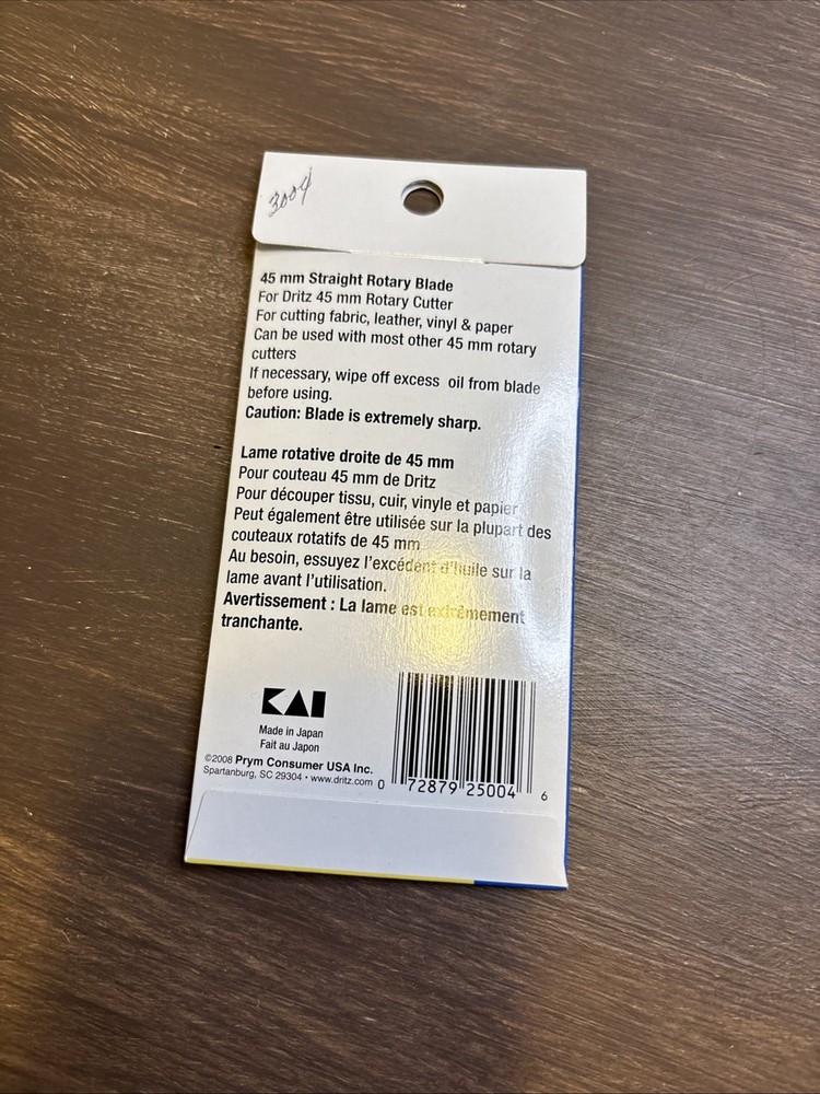 Dritz Straight Rotary Blade Refill: 45mm