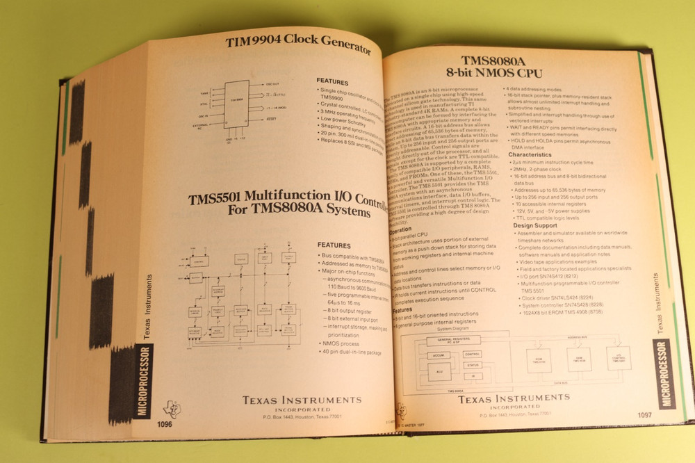 IC Master Book 1977 Computer Chip Collector's HC Bible Microprocessor Memory