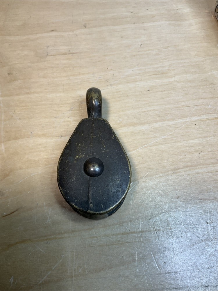 Antique Brass 3” Pulley