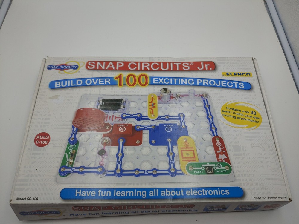 Snap Circuits Jr SC 100 Electronics Discovery Kit