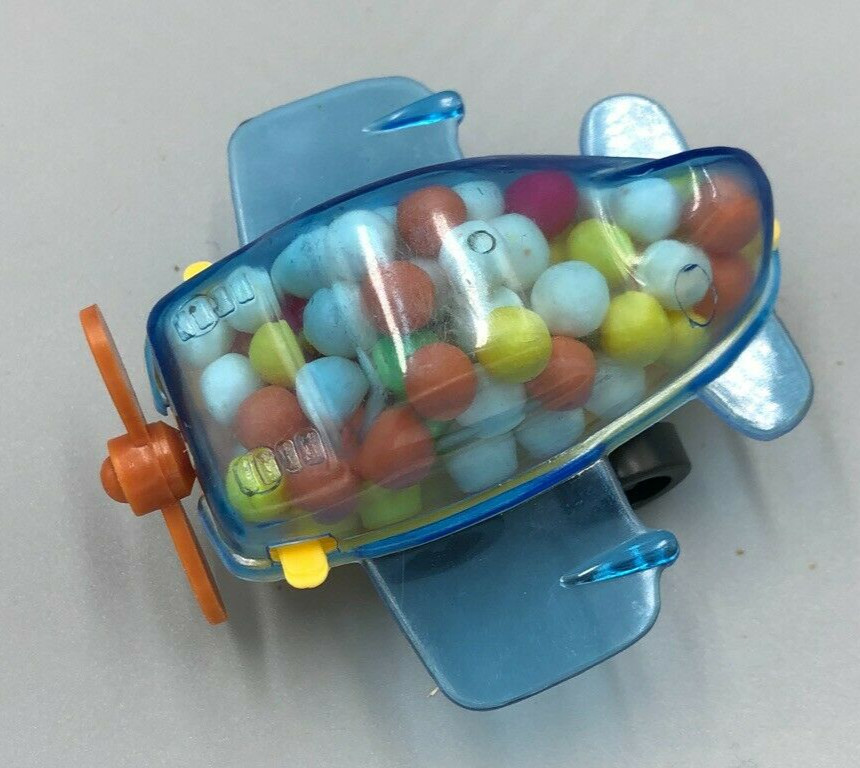 c 1980 Full Unopened AIRPLANE Allen Mitchell CANDY CONTAINER Vintage