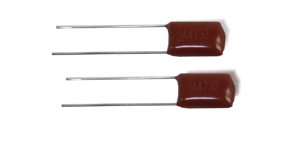 Capacitor Poly Mylar Film .047uF 100V 2 pack Bitterroot 081952BN-2P