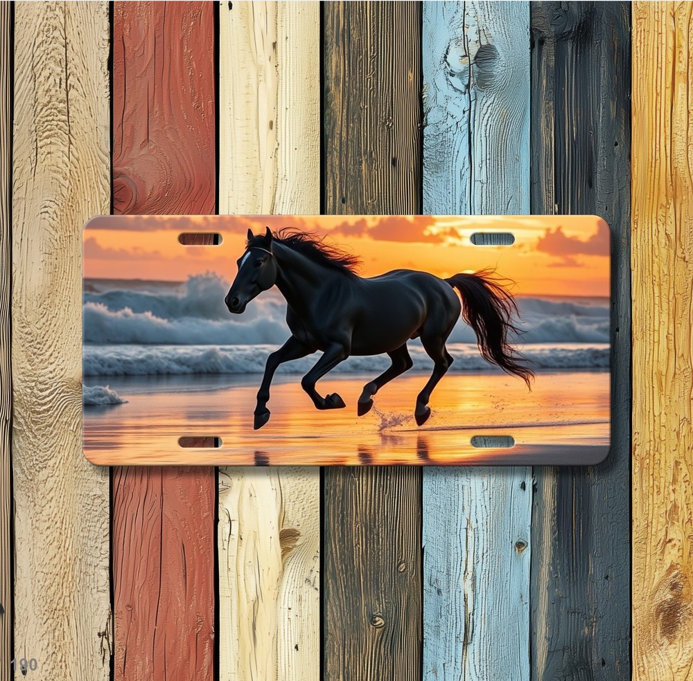 Mustang Horse License Plate Personalized Dynamic Horse Image Gift Idea