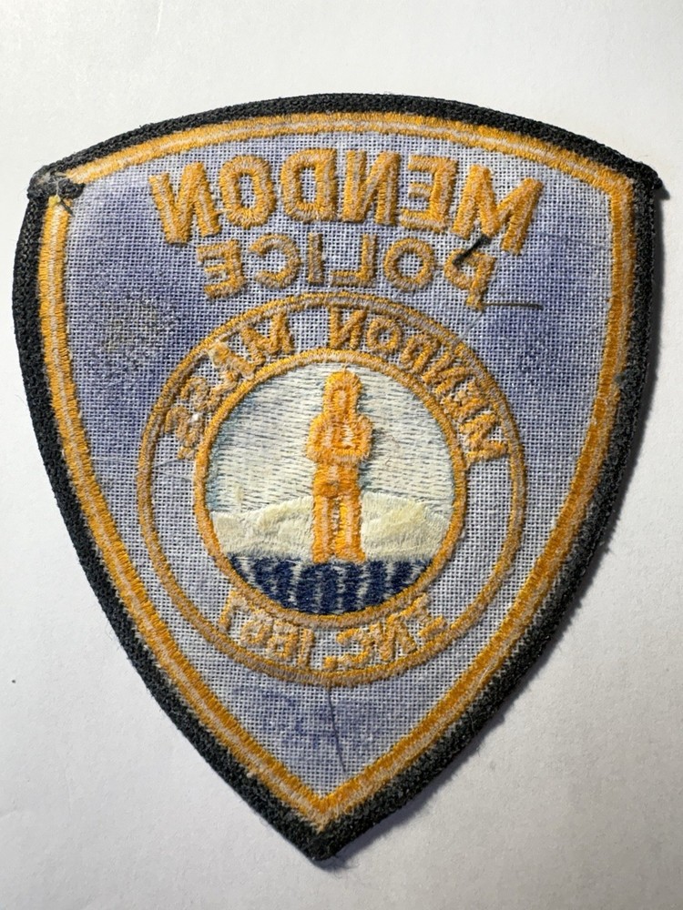 Mendon Massachusetts Police Patch