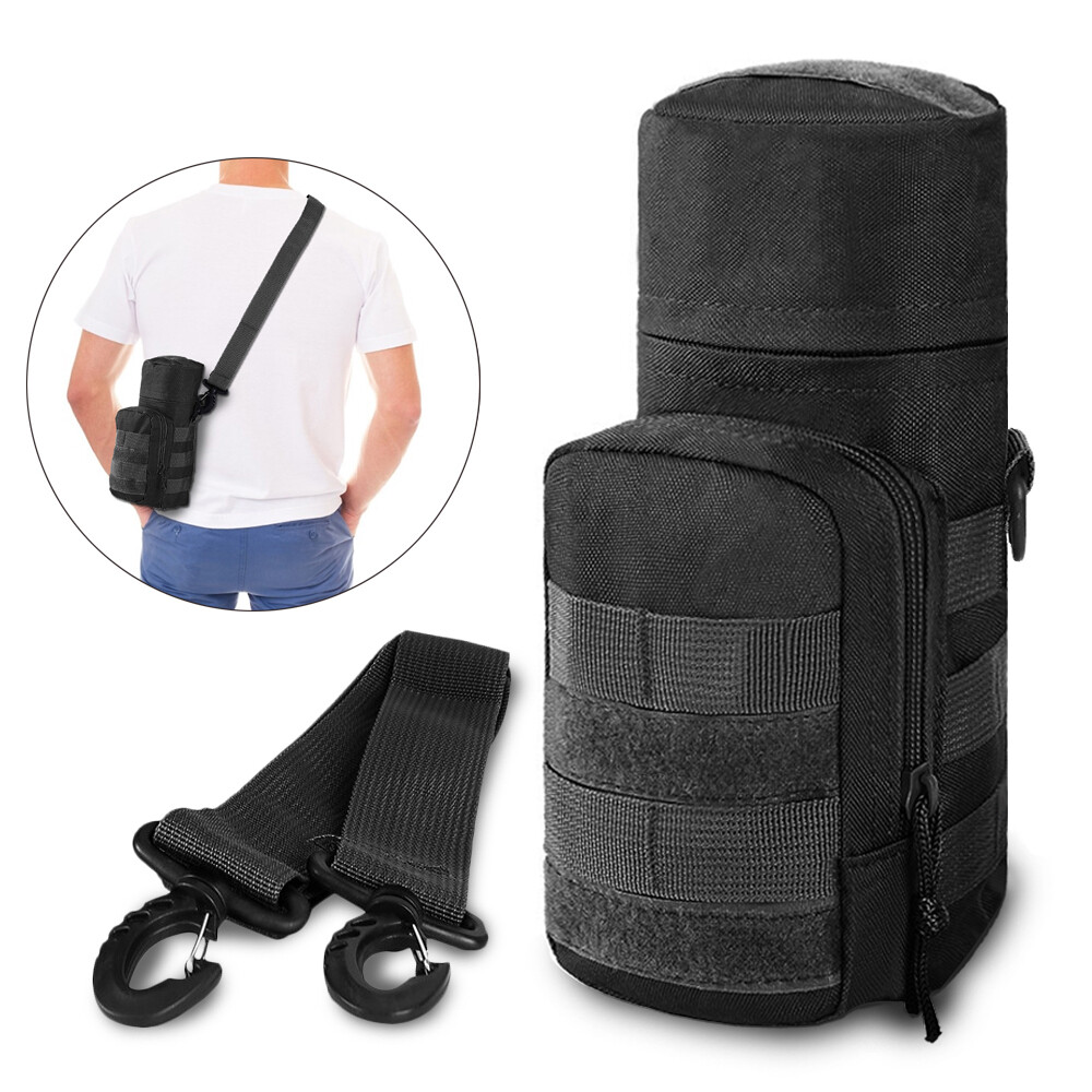 Tactical Water Bottle Bag Holder Molle Water Hydration Pouch with Shoulder Strap
