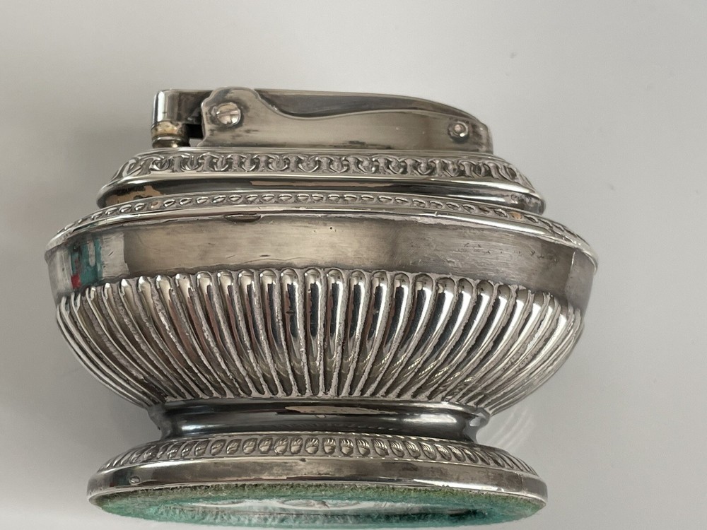 Antique Table Lighter Ronson Silver Queen Anne 1936